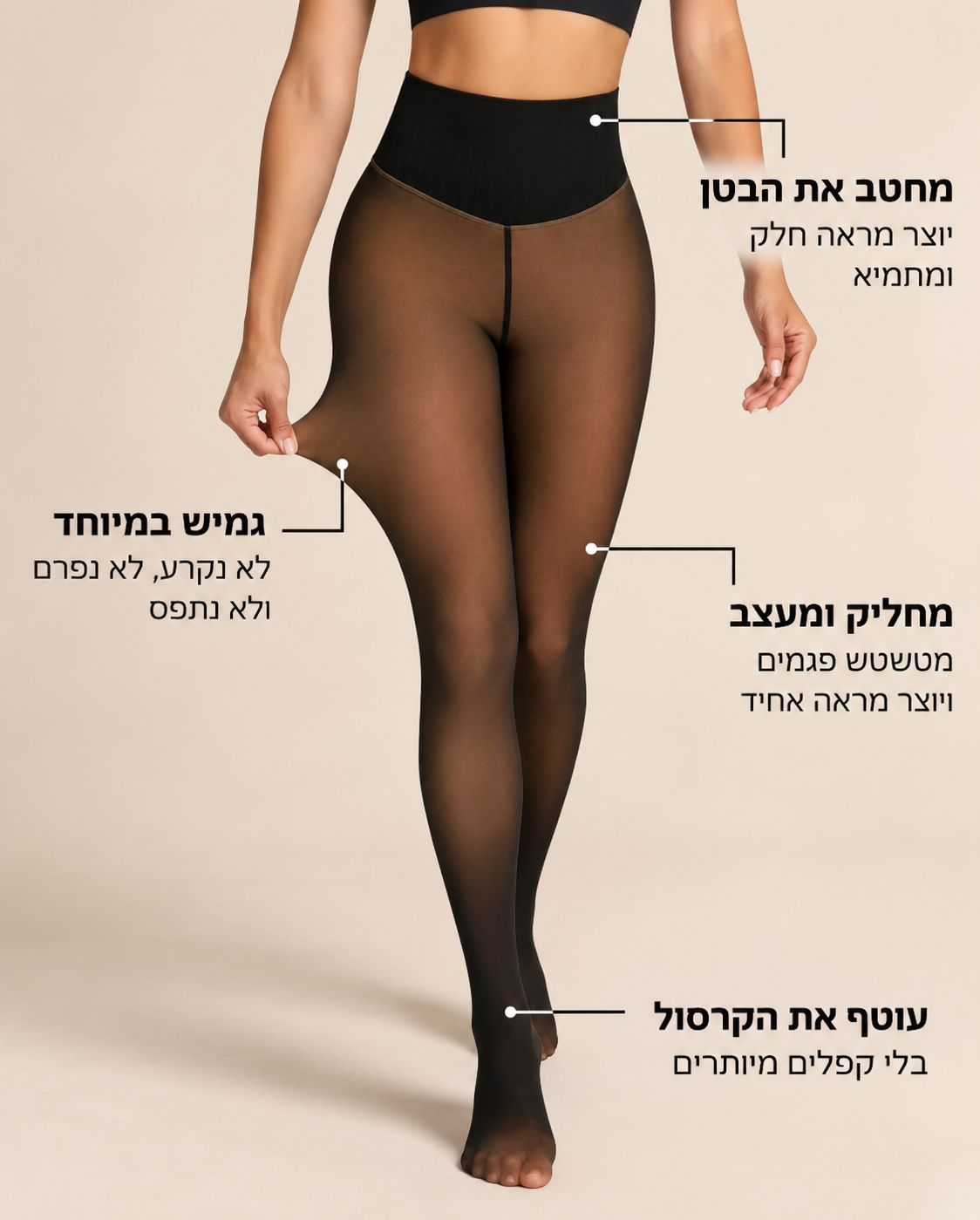 גרביון מחמם, מחטב ונראה שקוף